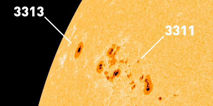 M-class activity from sunspot region 3311