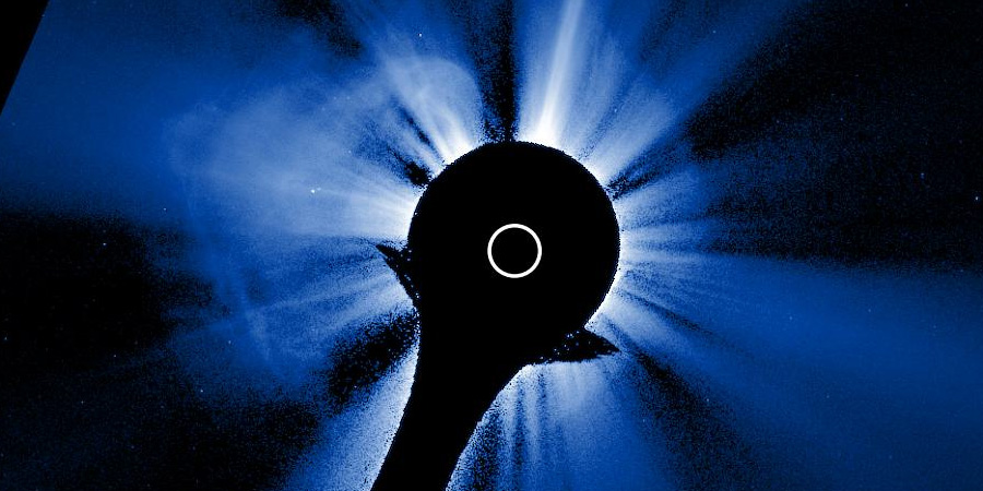 High solar activity and a coronal hole!