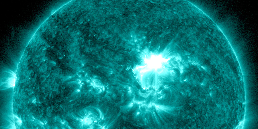 X1.2 solar flare with earth-directed CME