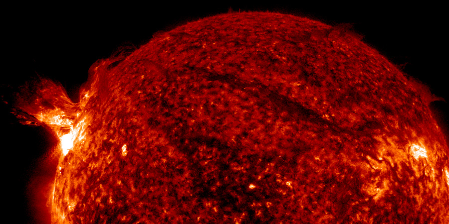 X1.9 solar flare, Coronal hole faces Earth